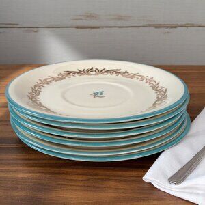Set of Six  Pickard Baroque Saucers 6" - Discontinued